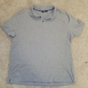 MEN'S APT 9 POLO SHIRT GREY THERMAL GOOD CONDITION